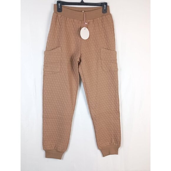Umgee Pants - Umgee Quilted Utility Jogger Pants Women S High Rise Casual Lounge NWT